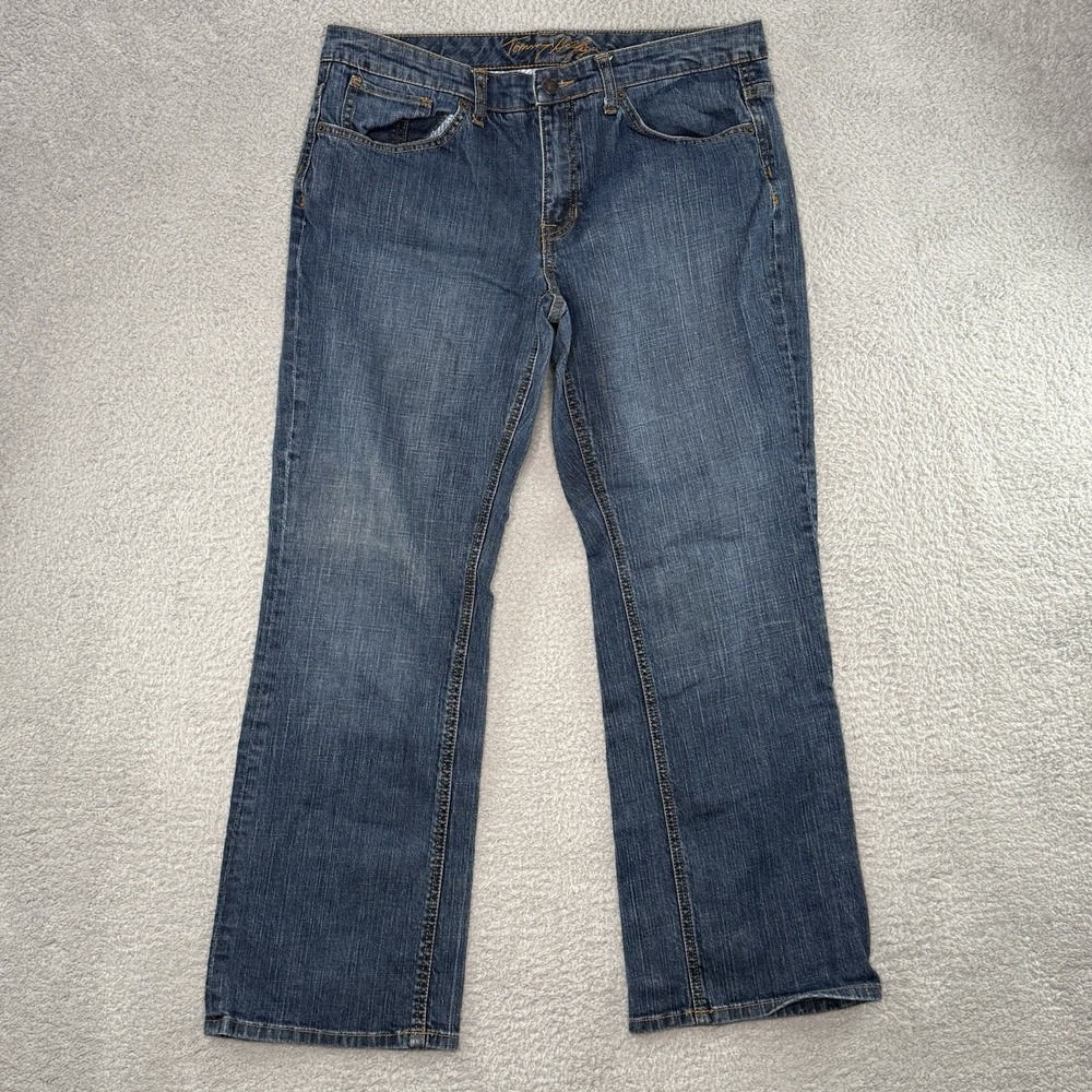 Tommy Hilfiger Jeans Womens Size 12S Blue Hope Bootcut Leg Med Wash Retro Y2K